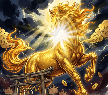 金運黄金大明神（神馬）